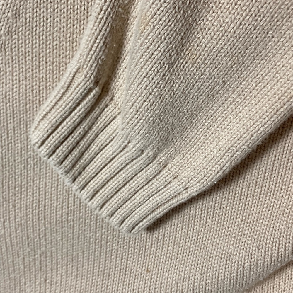 LL Bean Tan Cárdigan, Large